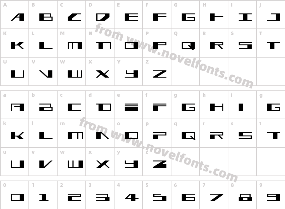 3AGLE ExpandedCharacter Map