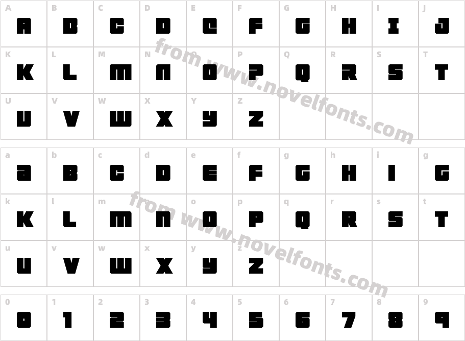 4ce CompactCharacter Map