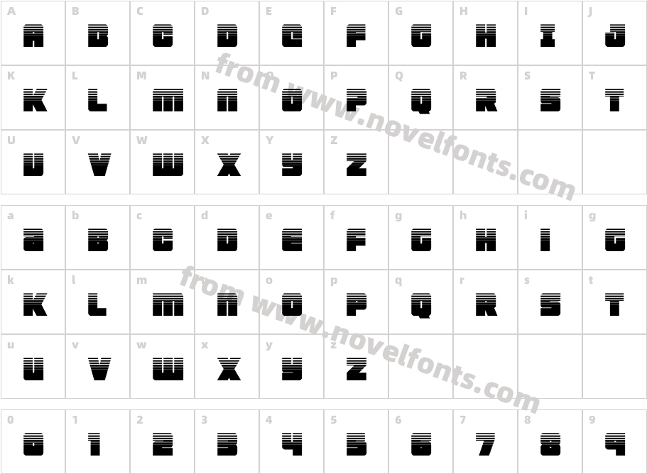 4ce HalftoneCharacter Map