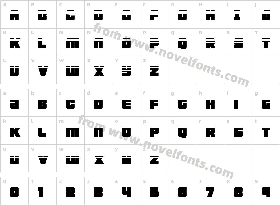 4ce HalftoneCharacter Map