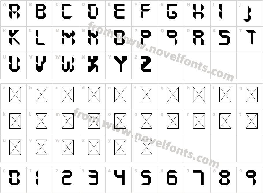 8Digit Pin RegularCharacter Map