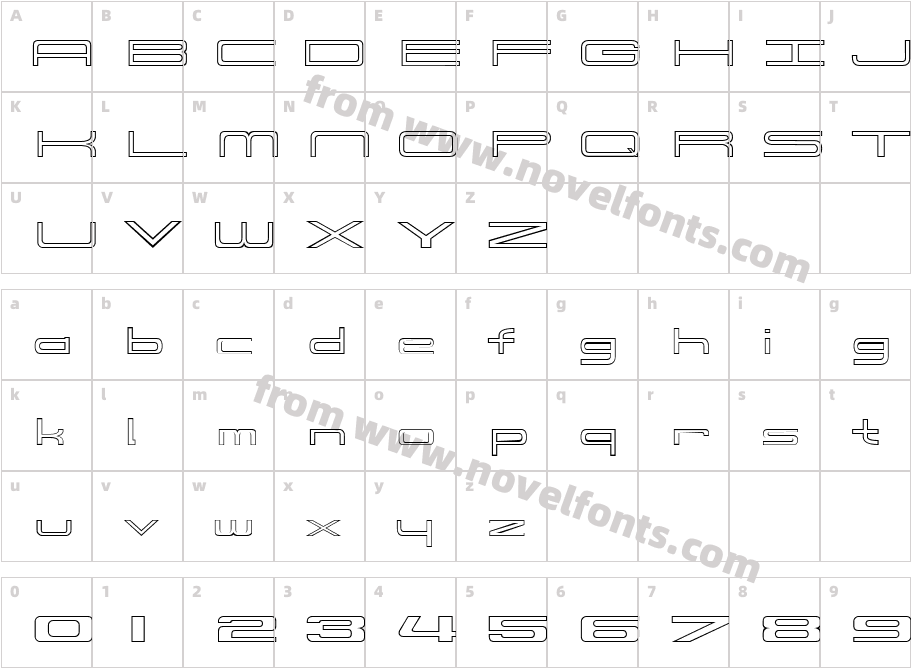 914-OUTLINECharacter Map