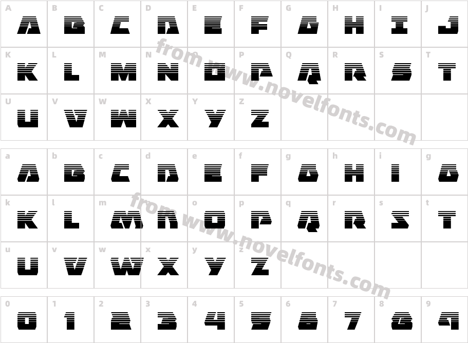 Eagle Strike HalftoneCharacter Map