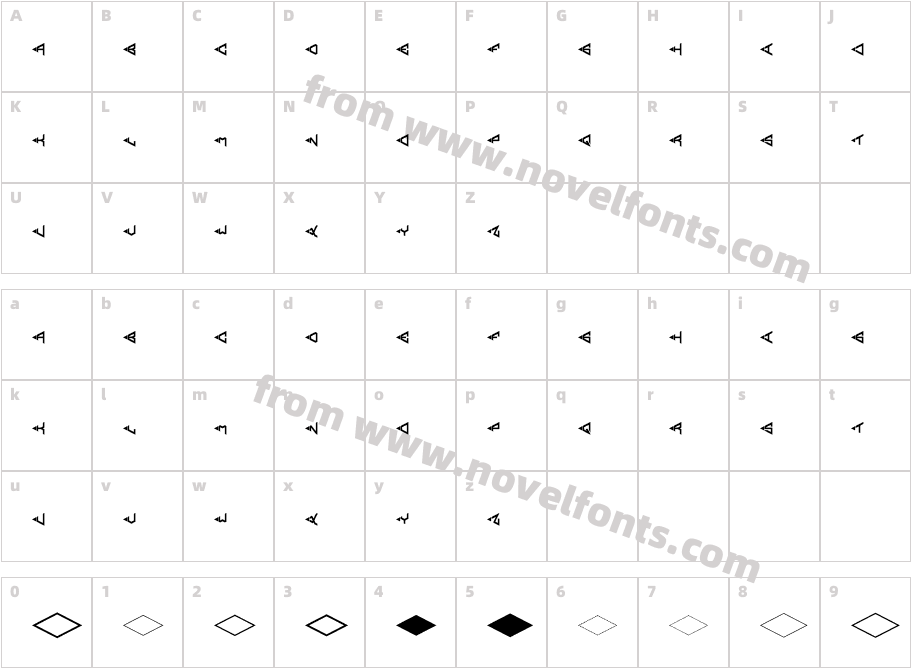 ABC-Width-Diamond-MonogramCharacter Map