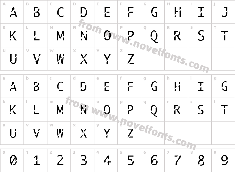 ABCThruCharacter Map