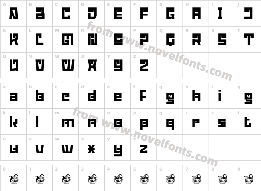 ABODINCharacter Map