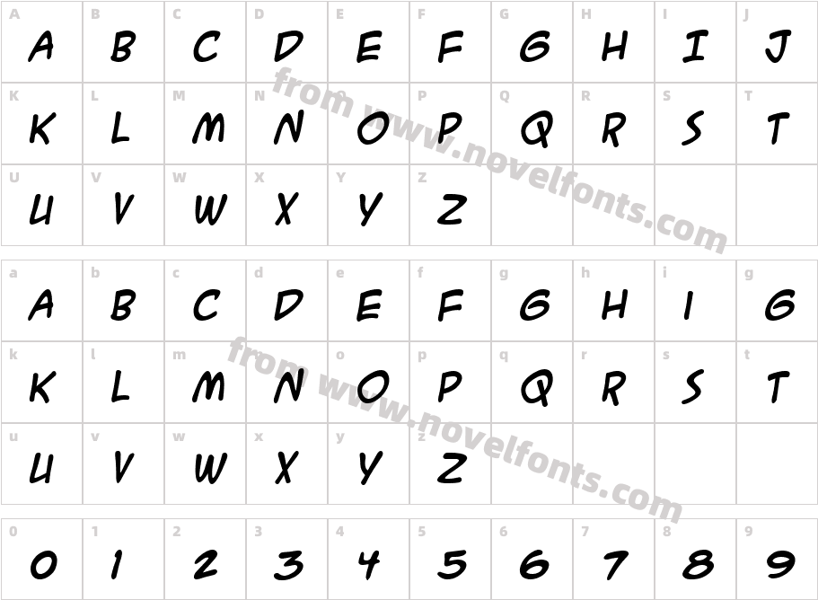 ACMESecretAgentBB-BoldItalicCharacter Map