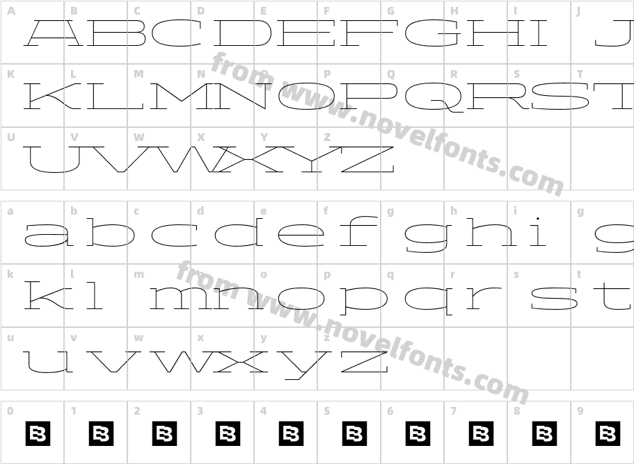 ADEROSTRIAL-ThinStretchCharacter Map