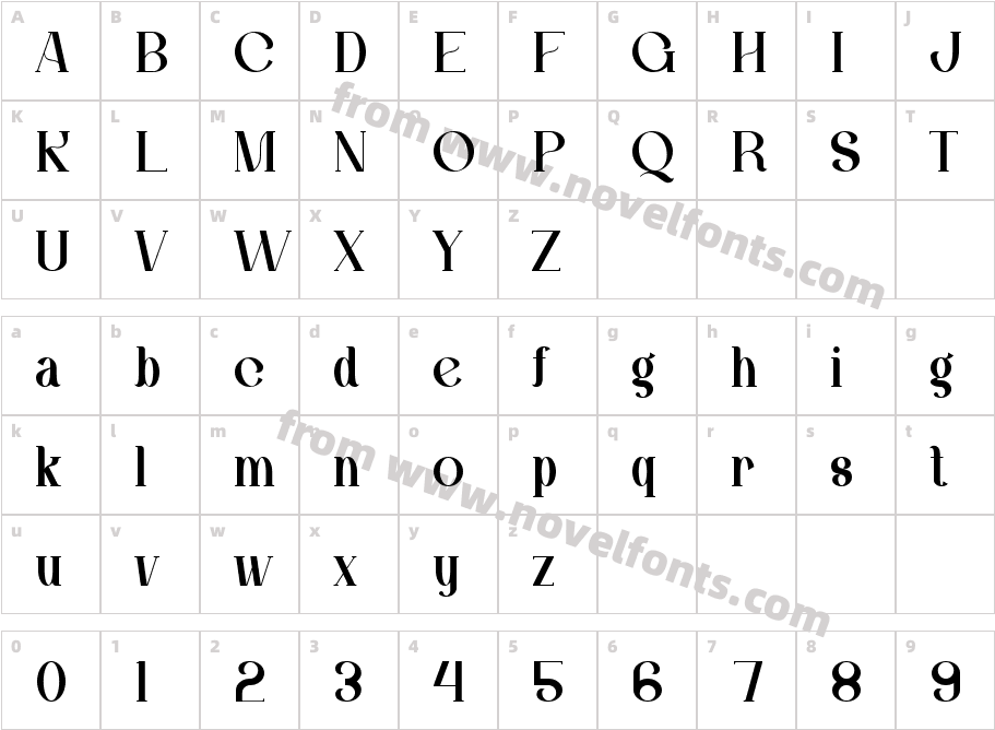 AQIRARegularCharacter Map