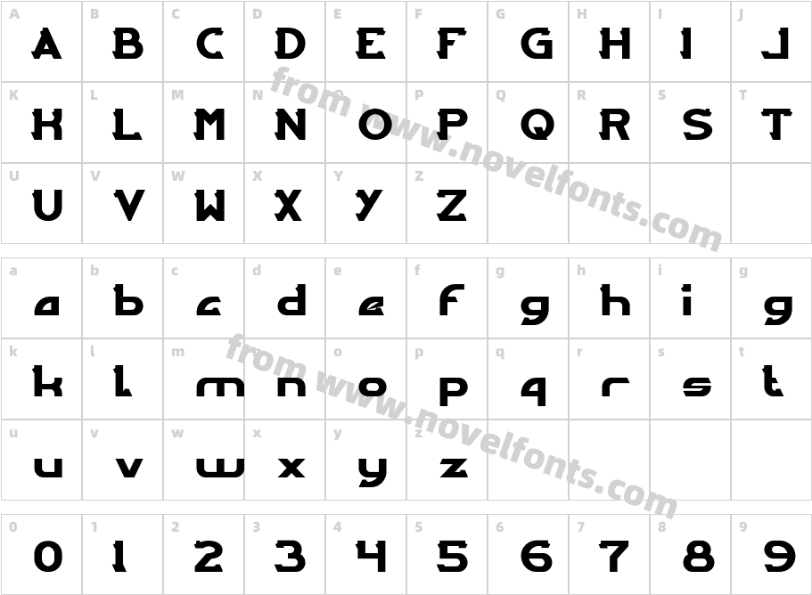 ARCADECharacter Map