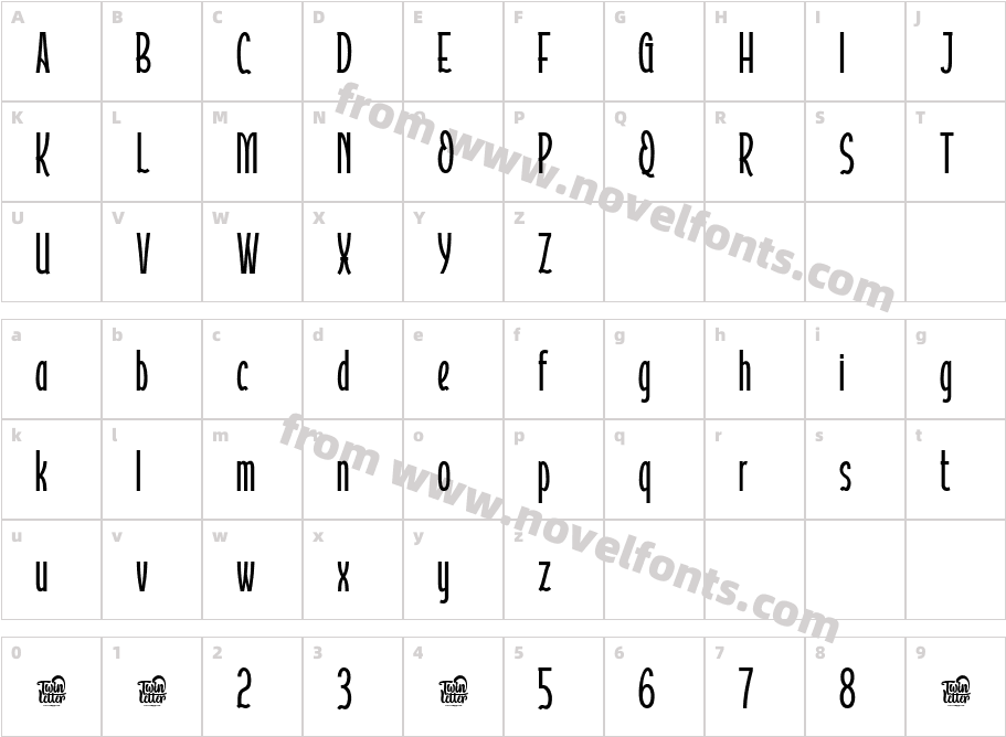 ATOVERZtrial RegularCharacter Map