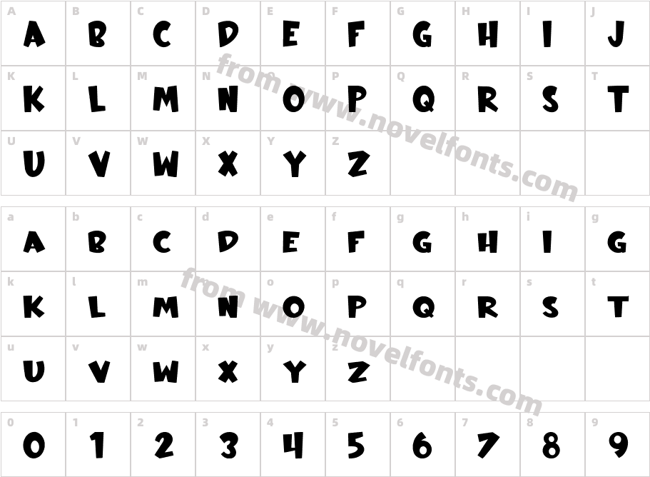 Absolute InkyCharacter Map