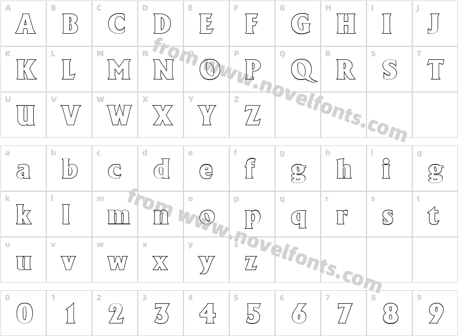 AdelonOutlineHeavyCharacter Map