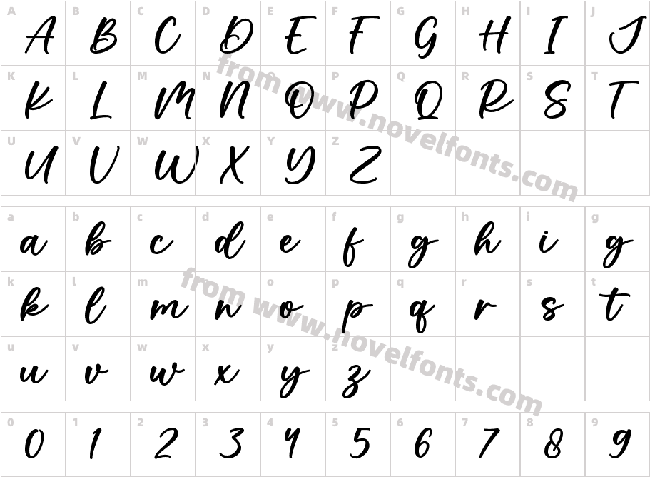 AdoreRegularCharacter Map