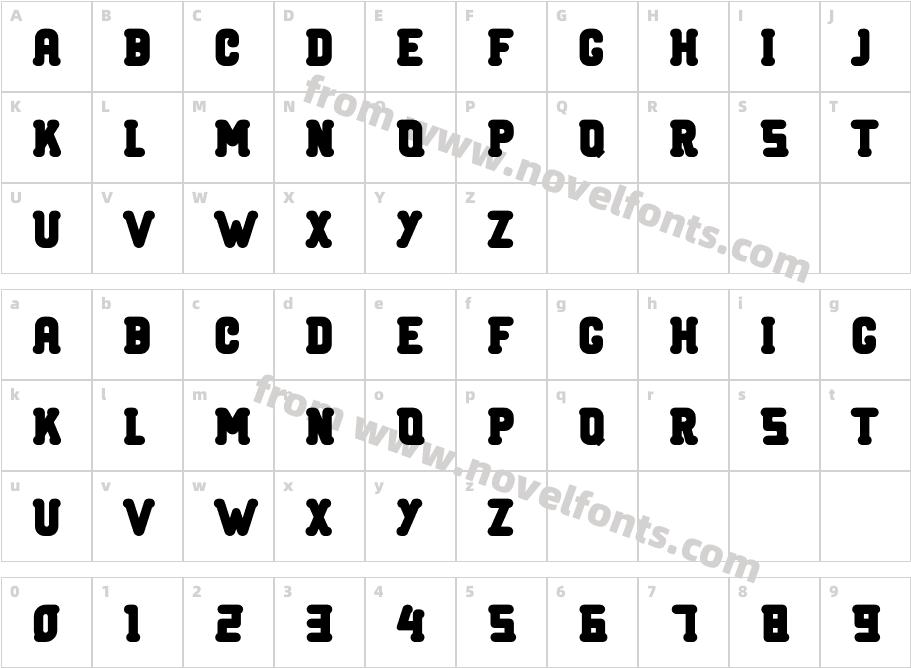 Adventure BoldCharacter Map