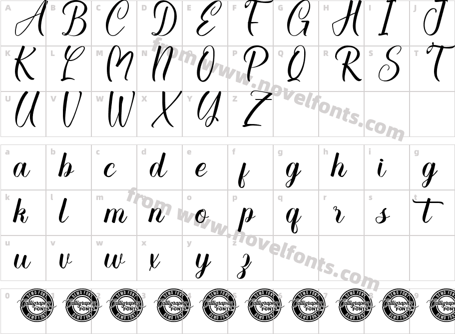 AestheticSDemoRegularCharacter Map