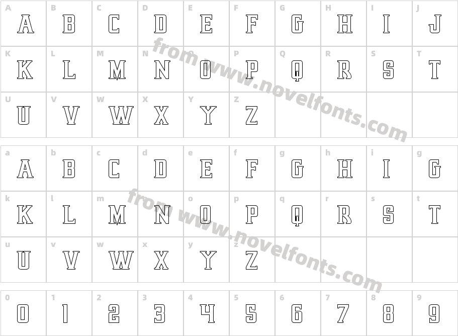 Earthrealm OutlineCharacter Map