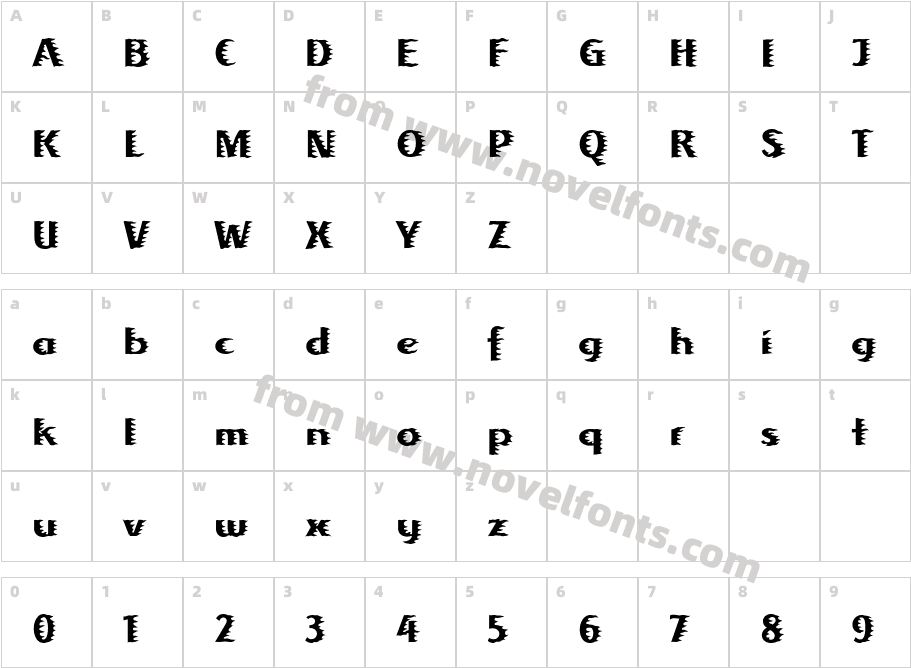 AlbafireLT-RegularCharacter Map