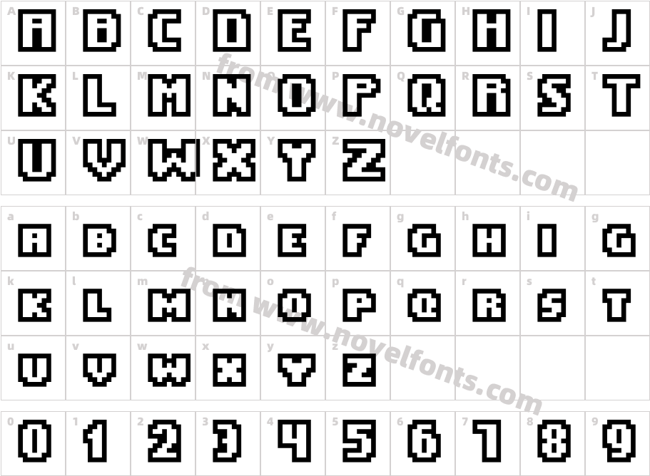 EaseOfUseOutlineCharacter Map