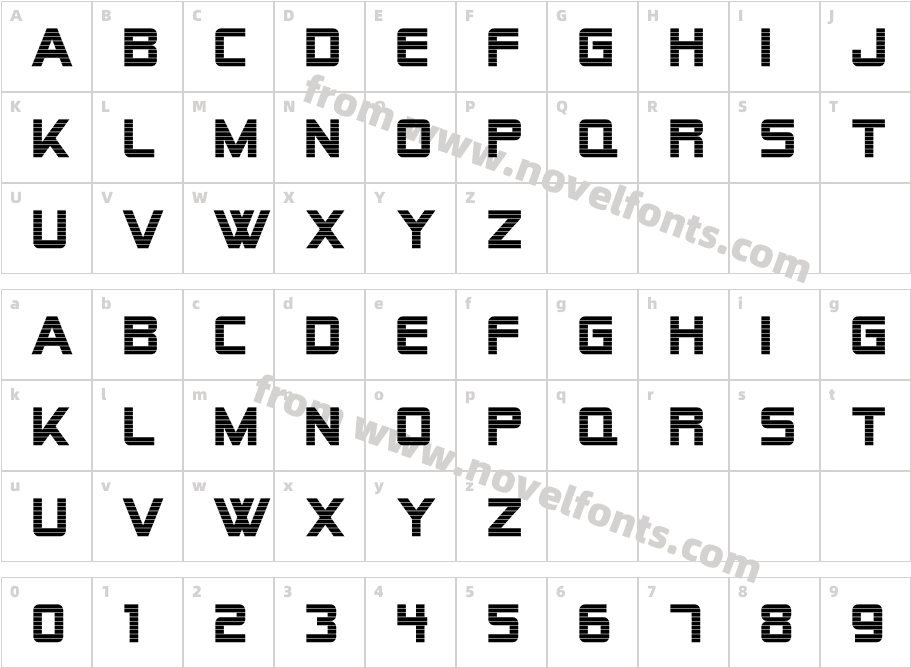 AlienEncountersBoldCharacter Map