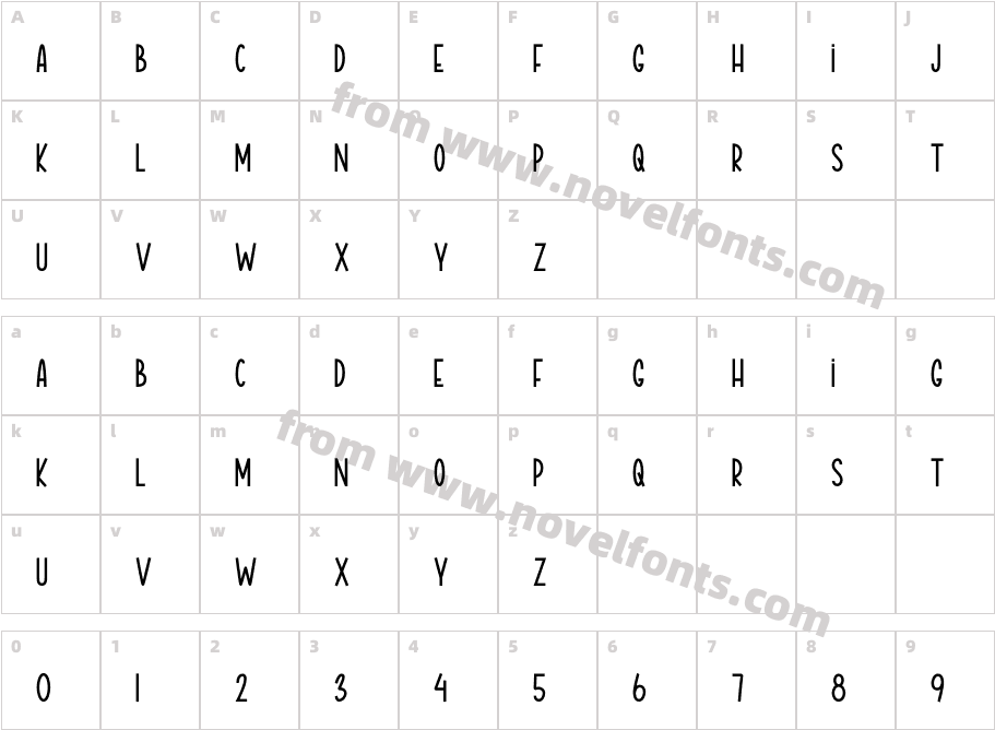 AlisiyaDisplayRegularCharacter Map