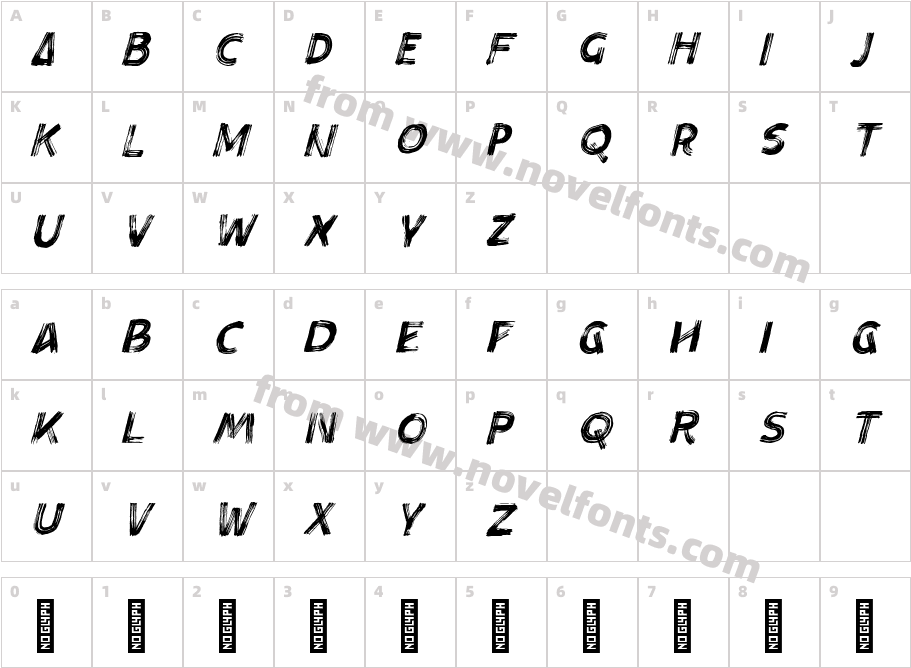 Aloha Brush - Demo Version ItCharacter Map