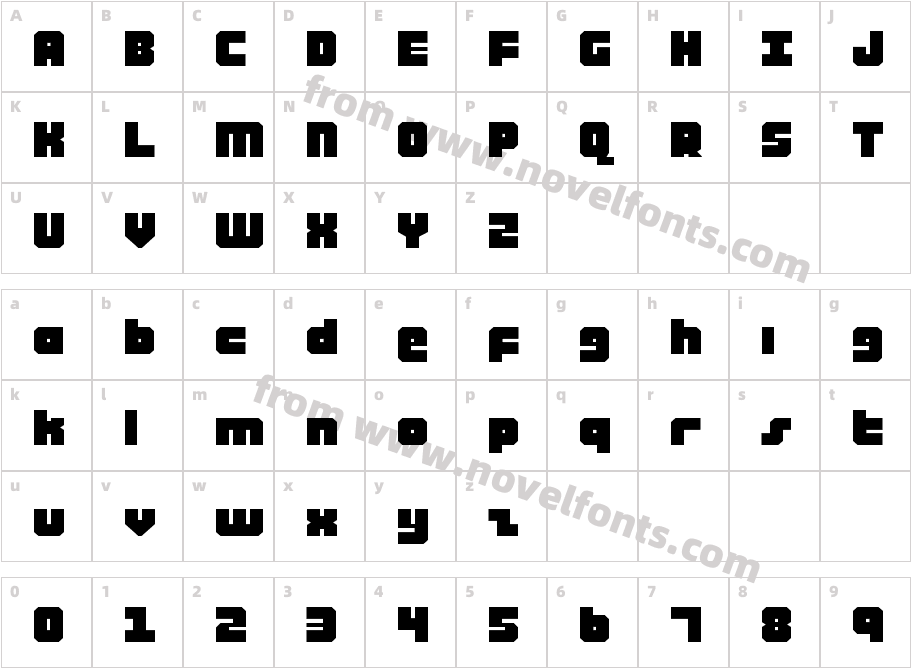 AlphaTaurusExpandedCharacter Map