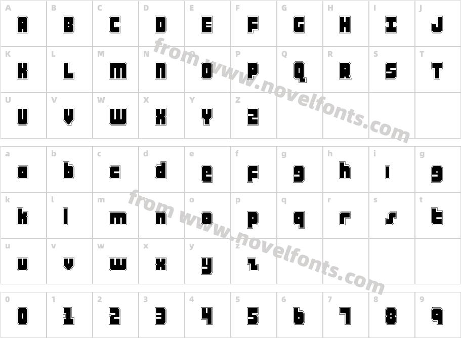 AlphaTaurusProCharacter Map