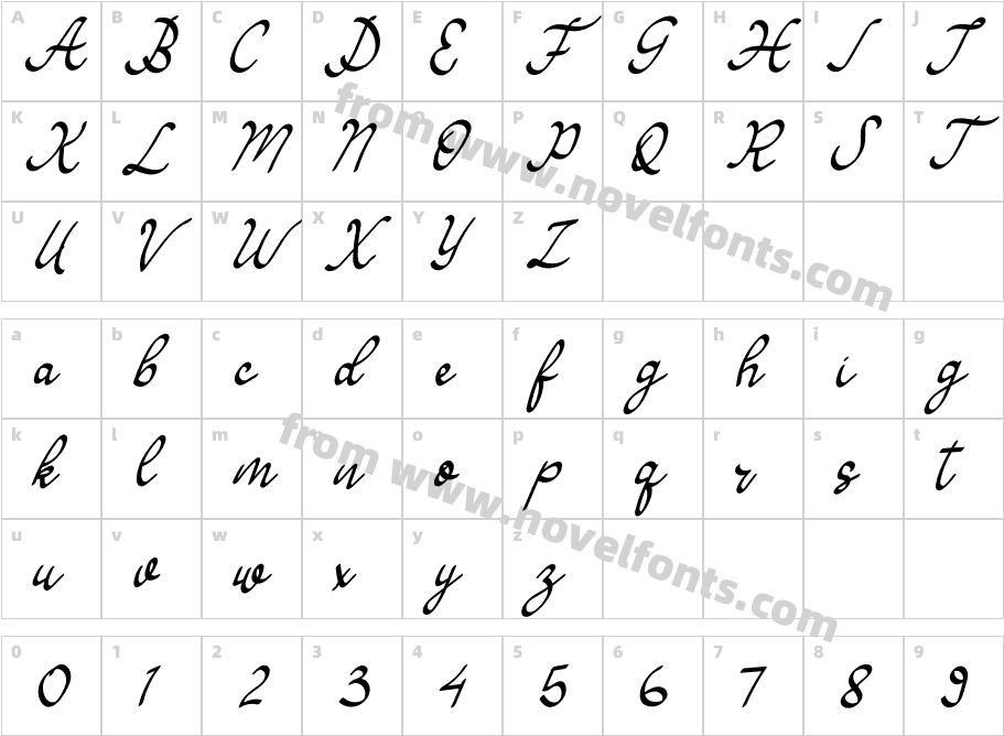 AlvanesaRegularCharacter Map