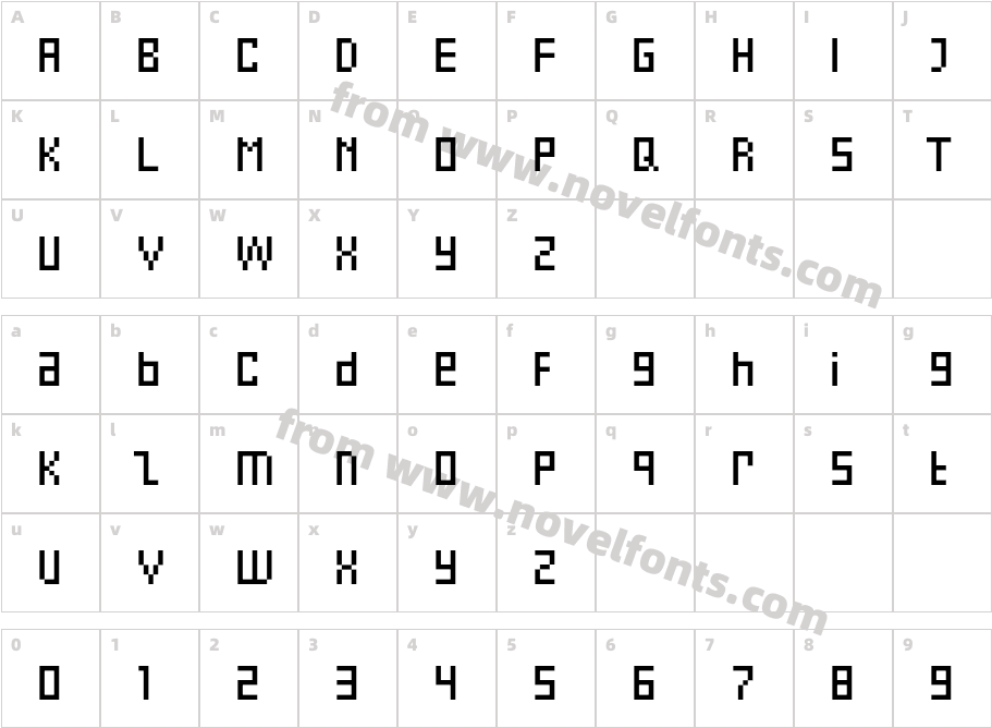 Eboy REGBetaCharacter Map