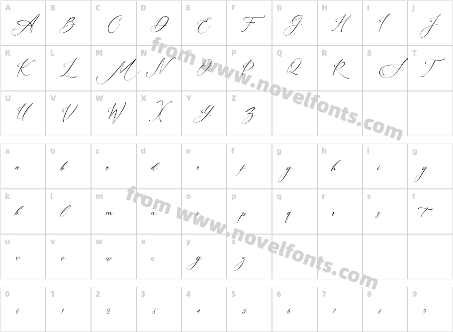 AmsterlineCharacter Map