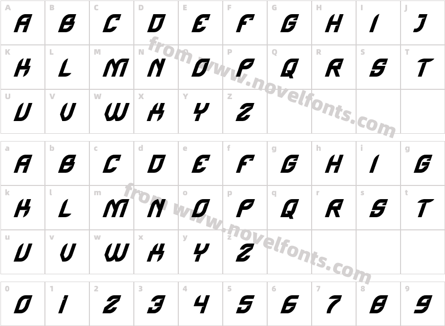 Ancent-eZK4mCharacter Map