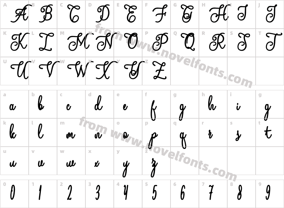 Andalan-artdesignCharacter Map