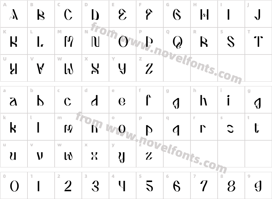 AngelaRegularCharacter Map