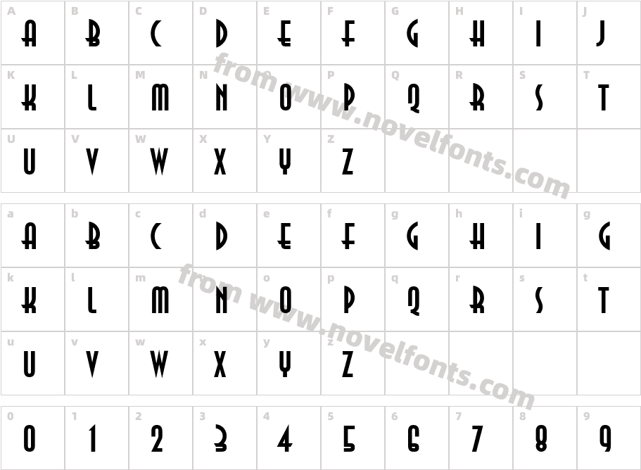 AnnaCTT-BoldCharacter Map