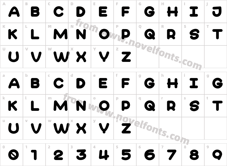 Aqua SmileCharacter Map