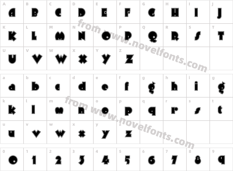 ArbuckleInlineNFCharacter Map