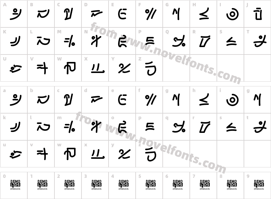 Arer Symbol BoldCharacter Map