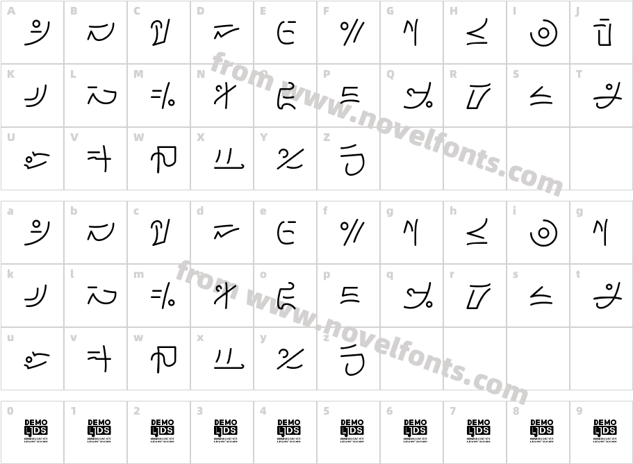 Arer SymbolCharacter Map