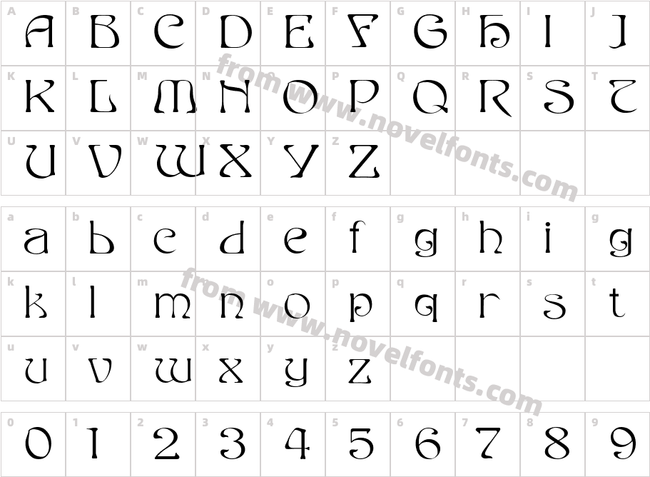 Edda FilledCharacter Map