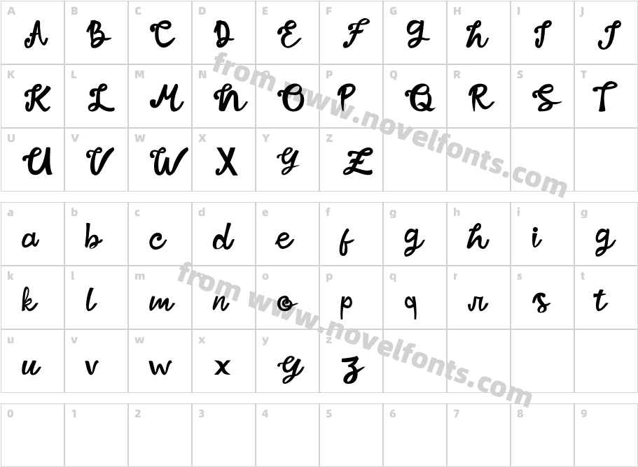 Arlent Demo RegularCharacter Map