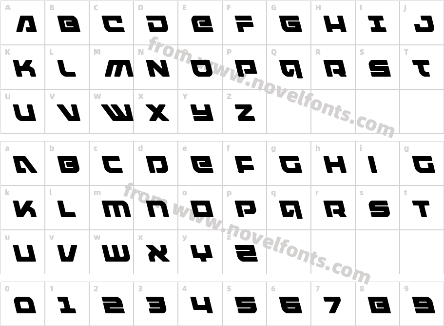 ArmedLightningLeftalicCharacter Map