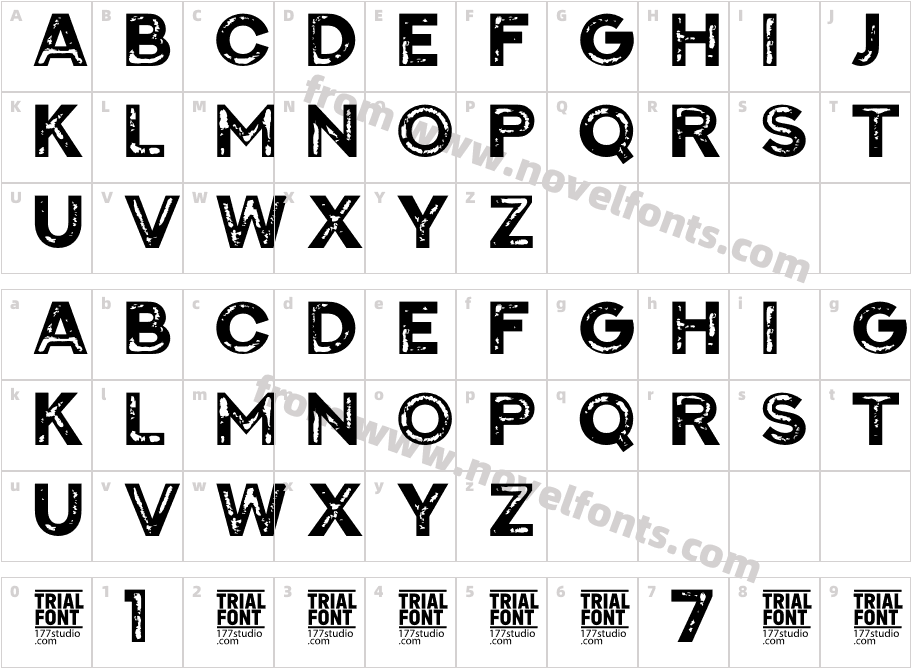 Aspect Vintage Demo RegularCharacter Map