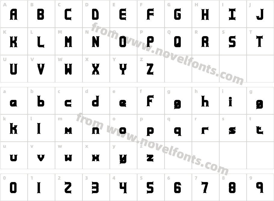 AtaxiaBRKCharacter Map