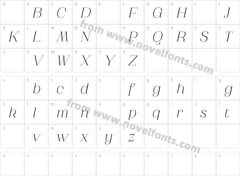 AthachantrDemoExtralightItalic-RpE4eCharacter Map