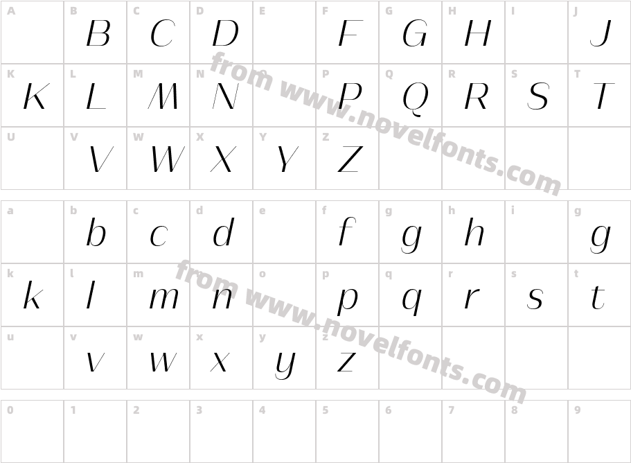 AthisthanDemoLightItalic-51JAjCharacter Map