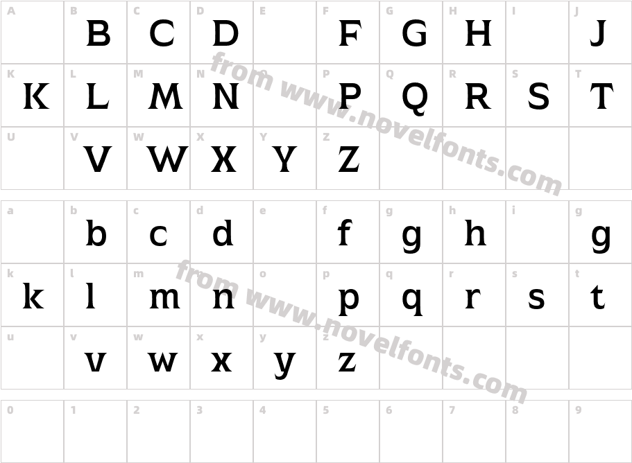 Atsanee DEMO MediumCharacter Map