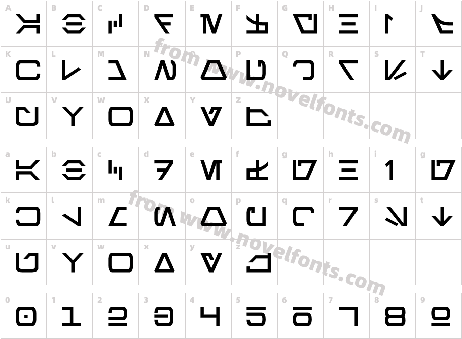 AurebeshCharacter Map