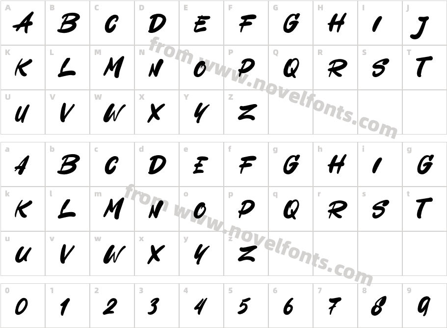 AutodexCharacter Map