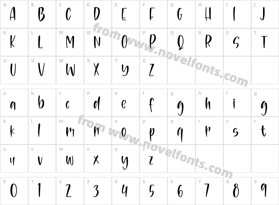 Autumn SunsetCharacter Map